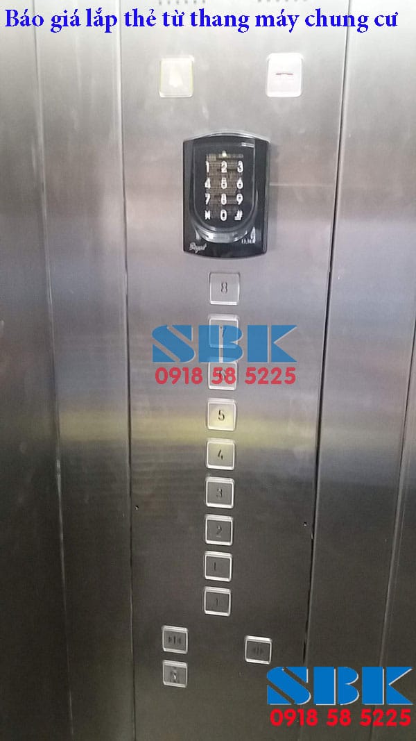 Báo giá lắp thẻ từ thang máy chung cư 