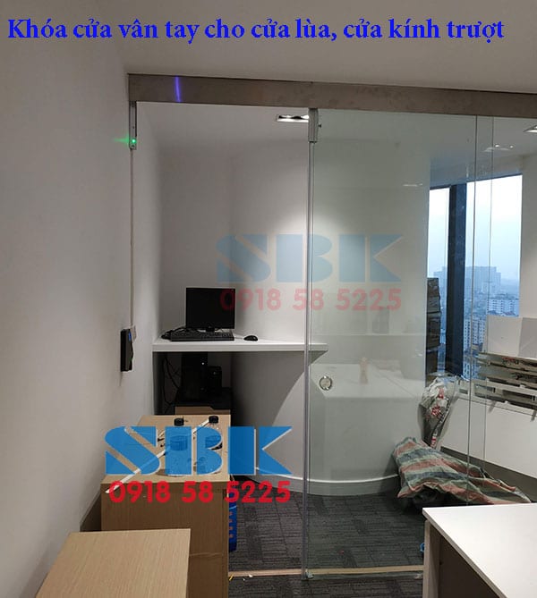 Khóa cửa vân tay cho cửa lùa,cửa kính trượt