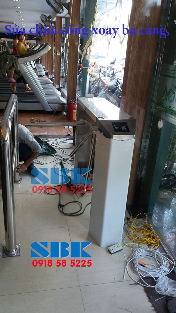 Sửa chữa cổng xoay ba càng, cửa xoay tự động