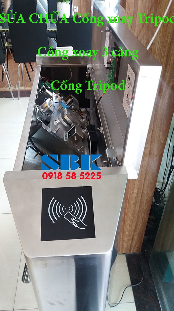 sửa chữa lắp đặt Cổng xoay Tripod,Cổng xoay 3 càng