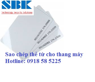 sao chép thẻ từ thang máy, làm thẻ từ thang máy chung cư giá rẻ tại Hà nội