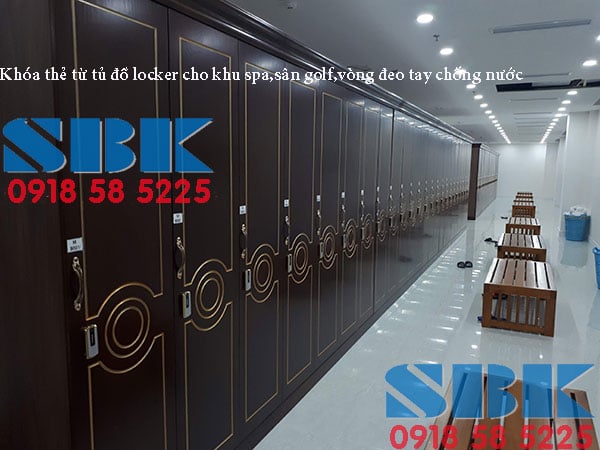 Khóa thẻ từ tủ đồ locker cho khu spa,sân golf,vòng đeo tay chống nước
