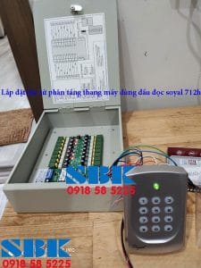 Lắp đặt thẻ từ phân tầng thang máy dùng đầu đọc soyal 712h