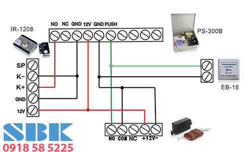 lắp đặt khóa cổng điện từ rim lock