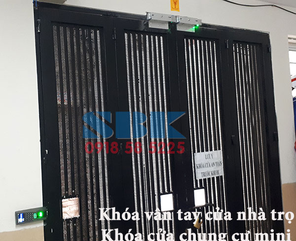 Khóa vân tay cửa nhà trọ, kiểm soát ra vào vân tay thẻ từ chung cư mini