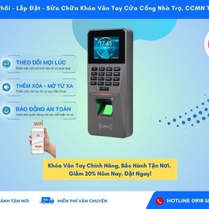 Lắp Đặt & Sửa Chữa Khóa Vân Tay Nhà Trọ Cửa Cổng Ronald Jack F9S