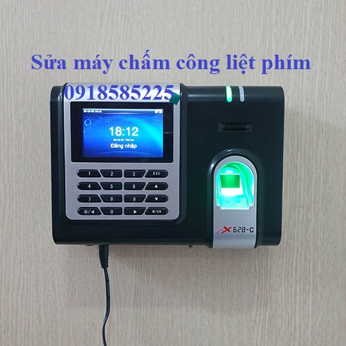 sửa chữa máy chấm công vân tay bị liệt bàn phím khi kết nối phần mềm wise eye on 39