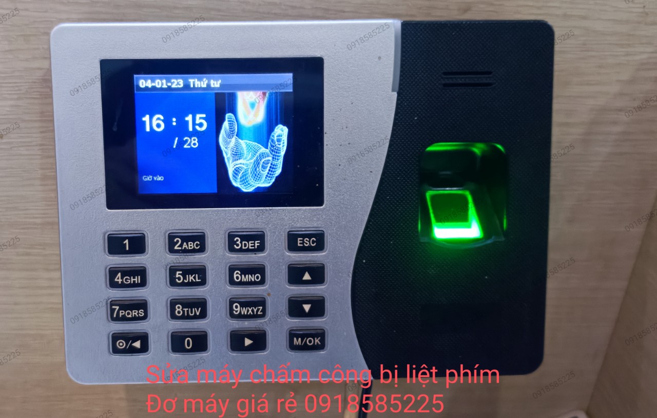 sửa máy chấm công bị liệt phím 