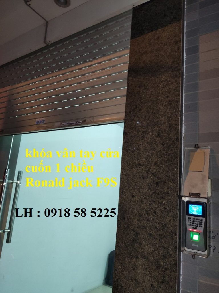 khóa vân tay cửa cuốn 1 chiều Ronald jack F9S