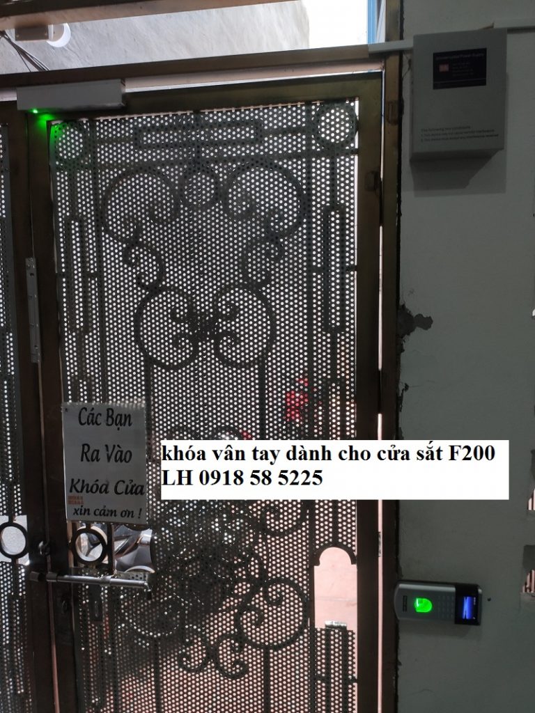 khóa vân tay dành cho cửa sắt F200