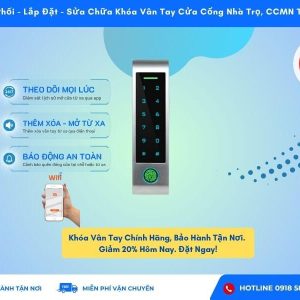 Đầu đọc vân tay BL-822 WiFi cho khóa vân tay cửa cổng nhà trọ, chung cư mini