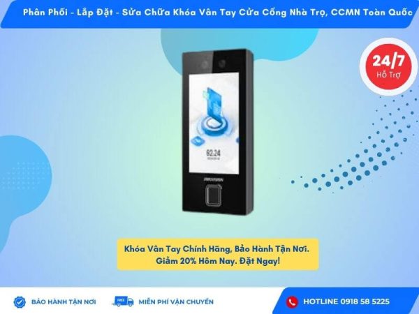 Máy Chấm Công Khuôn Mặt Hikvision DS-K1T344MFX-E1