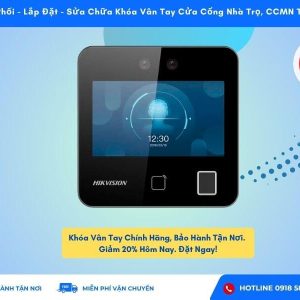 Máy Chấm Công Nhận Diện Khuôn Mặt Và Vân Tay HIKVISION DS-K1T343MFWX
