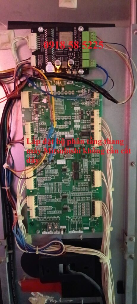 Lắp đặt bộ phân tầng thang máy Mitsubishi không cần cắt dây