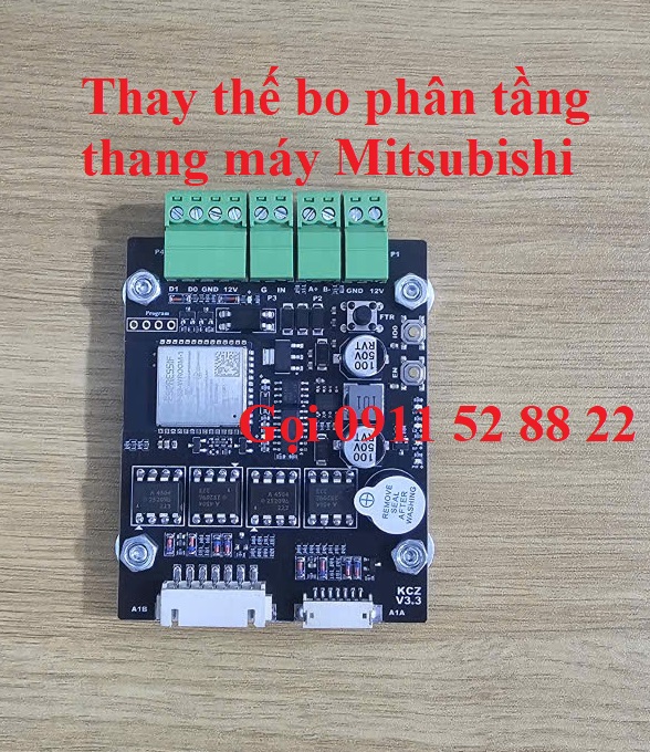 Thay thế bo phân tầng thang máy Mitsubishi