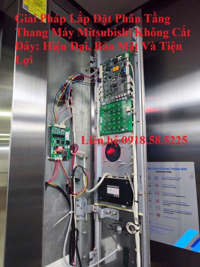 Giải Pháp Lắp Đặt Phân Tầng Thang Máy Mitsubishi Không Cắt Dây